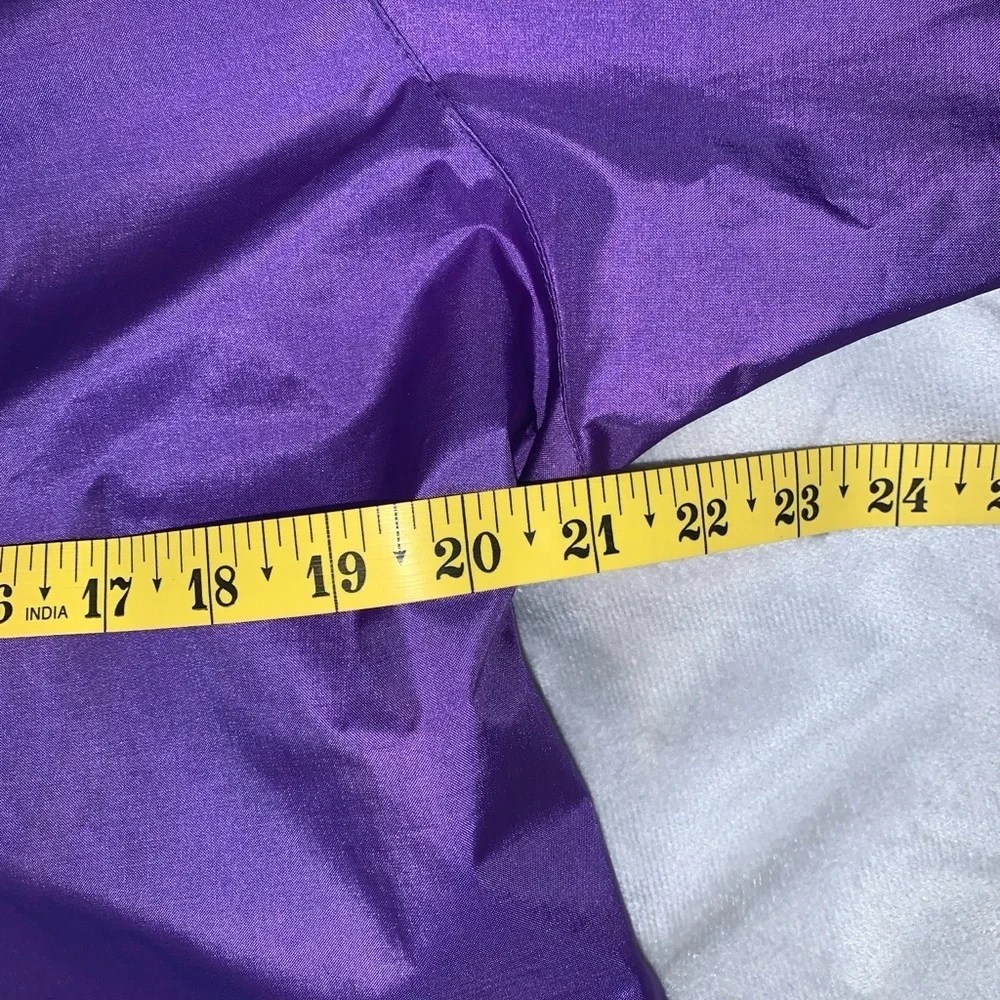 J. Gallery Purple and Teal long double breasted trench coat vintage 80’s size 12